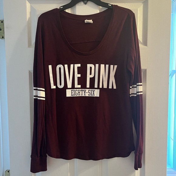 PINK Victoria's Secret | Tops | Pink Victorias Secret Long Sleeve Tee ...
